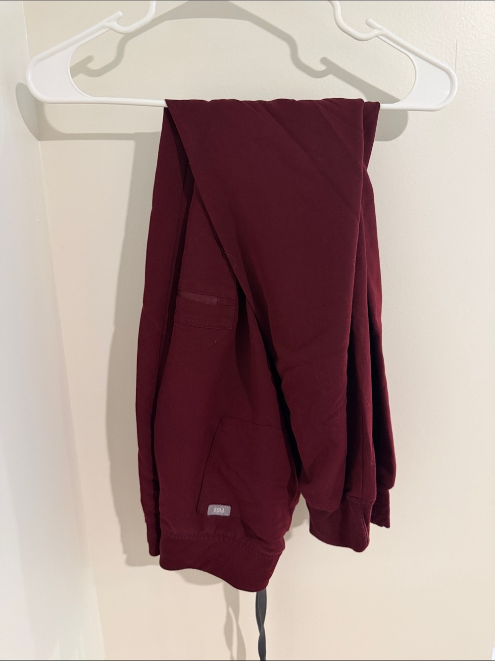 Figs Kids Maroon Jogger Sweatpants